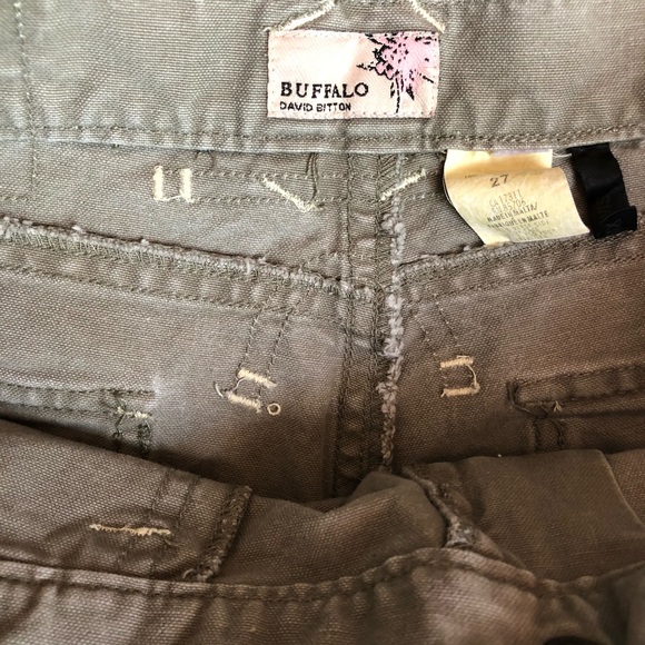 Baffalo David Bitton Khaki Pants Sz 27 - Picture 4 of 5